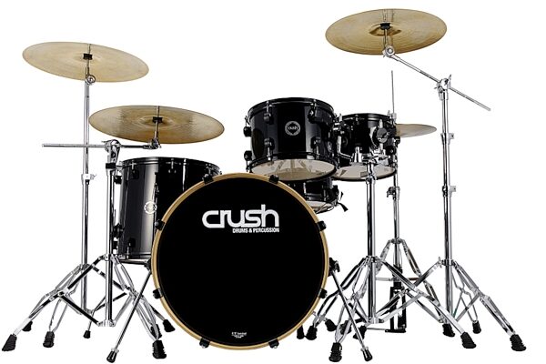 Crush Chameleon Birch Drum Shell Kit, 4-Piece, Black