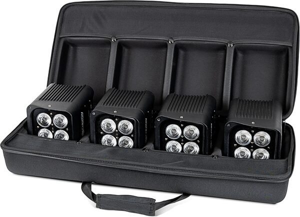 ColorKey AirPar HEX 4 Stage Light, 4-Pack Bundle with Case, With Case, Main