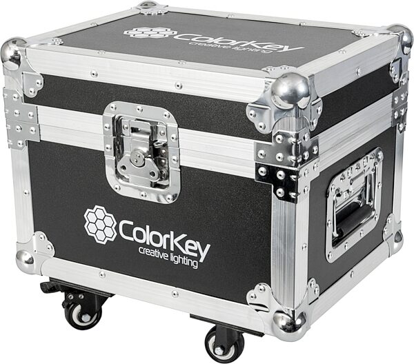 ColorKey Dazzler FX Cold Spark Machine, White, 2-Pack with Case, Action Position Front
