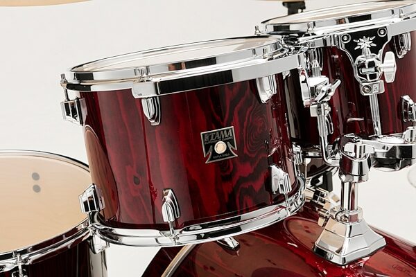 Tama CL52KSP Superstar Classic Drum Shell Kit, 5-Piece, Gloss Garnet Lacebark Pine, PGGP, Action Position Back