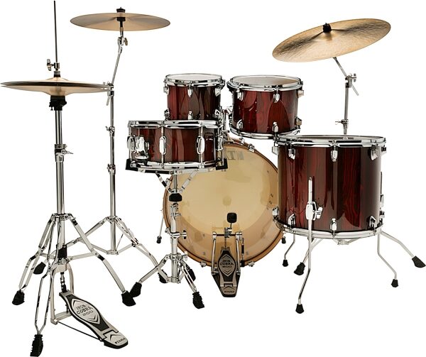Tama CL52KSP Superstar Classic Drum Shell Kit, 5-Piece, Gloss Garnet Lacebark Pine, PGGP, Action Position Back