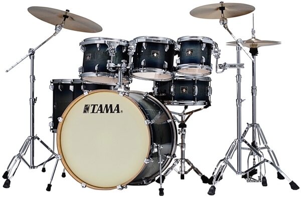 Tama CL72S Superstar Classic Drum Shell Kit, 7-Piece, Dark Indigo Burst, Main