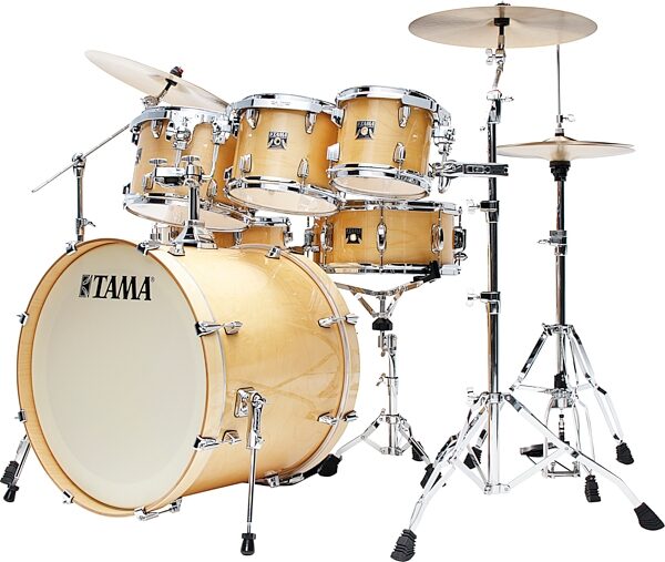 Tama CL72S Superstar Classic Drum Shell Kit, 7-Piece, Gloss Natural, Main