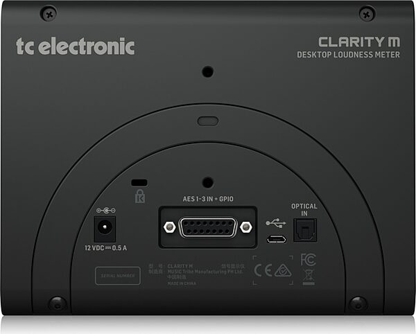 TC Electronic Clarity M 2.0 Stereo and 5.1 Audio Loudness Meter, Action Position Back