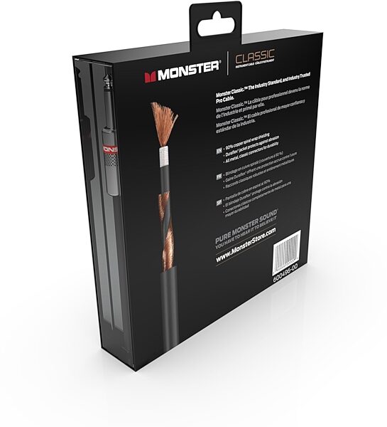 Monster Cable Classic Instrument Cable, Package Rear