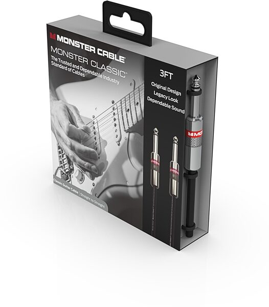 Monster Cable Classic Instrument Cable, Package Angle