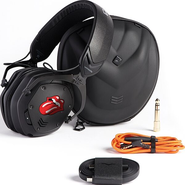 V-Moda Crossfade 2 Wireless Rolling Stones Edition Bluetooth Headphones, Action Position Front