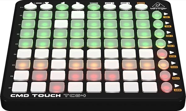 Behringer CMD TOUCH TC64 Trigger-Based MIDI Controller, Front