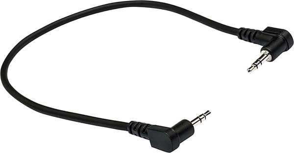 Hosa Stereo Interconnect 3.5 mm Right-Angle TRS to Right-Angle TRS Cable, 8 inch, Action Position Back
