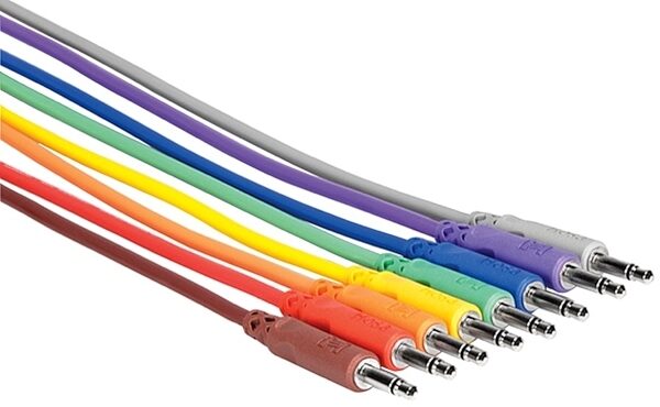 Hosa Unbalanced Patch Cables (3.5 mm TS to Same), 6 inch, CMM-815, Main