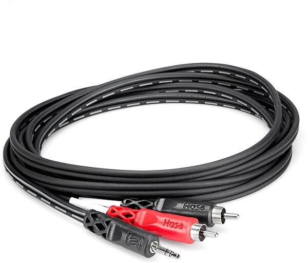 Hosa CMR-200 1/8" Stereo to Dual RCA Cable, 25 foot, CMR-225, Action Position Back