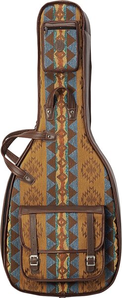 Levy's CMT20-BAN Tapestry/Leather Acoustic Gig Bag, Action Position Back