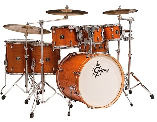 Gretsch CMT-E826P Catalina Maple 6-Piece Drum Shell Kit, Amber Angle