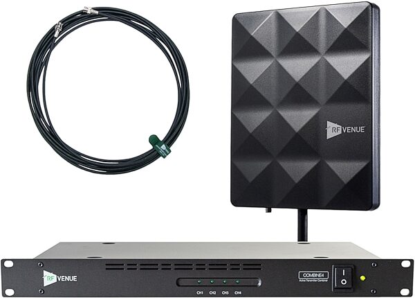 RF Venue COMB4CP-STAGE 4-Channel IEM Antenna Pack, New, Action Position Back