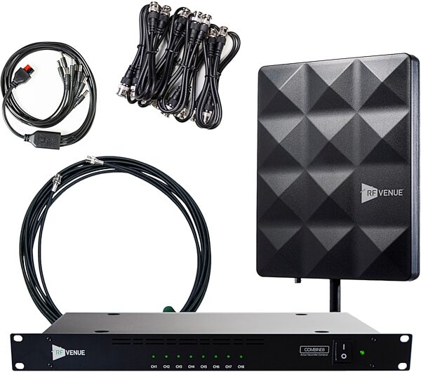 RF Venue COMB8CP-STAGE 8-Channel IEM Antenna Pack, New, Action Position Back