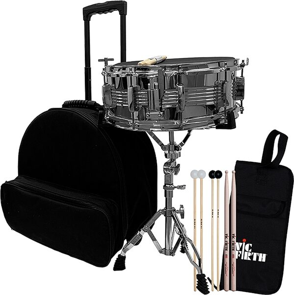 Cardinal Percussion Rolling Student Snare Kit, pack