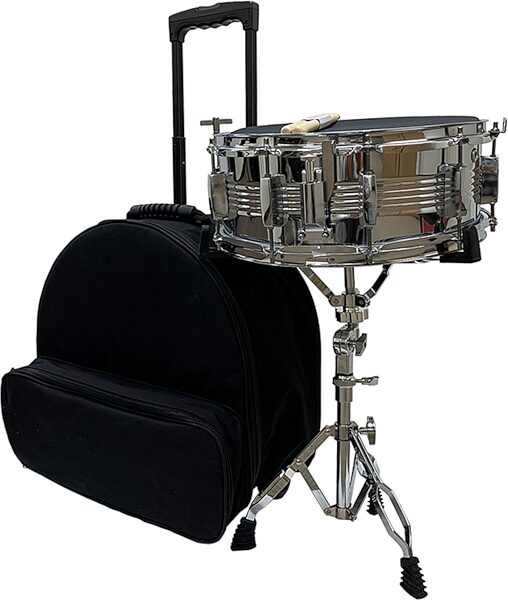 Cardinal Percussion Rolling Student Snare Kit, Action Position Back