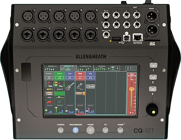 Allen and Heath CQ-12T Wireless Digital Mixer, New, Action Position Back