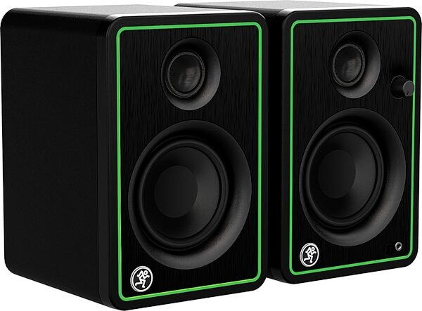 Mackie CR3-XBT Powered Bluetooth Studio Monitors, Black, Pair, Action Position Front