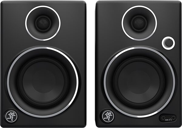 Mackie CR3LTD Silver Trim Powered Studio Monitors, Action Position Back