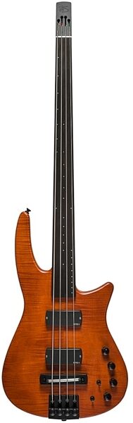 NS Design CR4 Fretless Electric Bass (with Gig Bag), Amber Satin