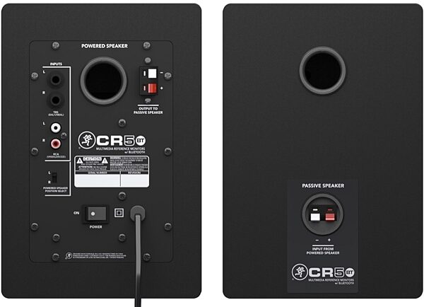 Mackie CR5BT Creative Reference Multimedia Monitors, Rear
