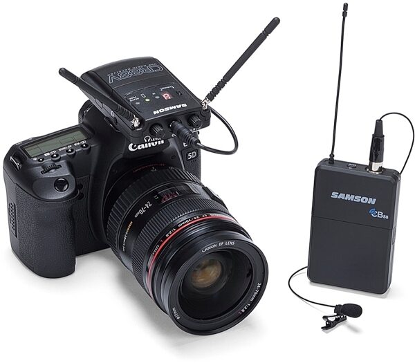 Samson Concert 88 Camera UHF Wireless Lavalier Microphone System, In Use
