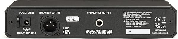 Samson CR88x Wireless Receiver for Concert 88x Series System, Band K, Action Position Back
