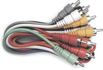 Hosa CRA-Series Patchbay Cables, 1.5 feet (RCA to RCA x 8) (Model CRA845), Main