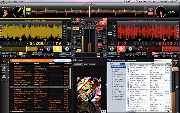 MixVibes Cross Pack DJ Interface, Screenshot 1