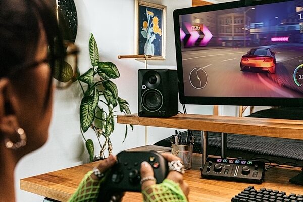 Mackie CR3.5BT Powered Studio Monitors, Pair, Action Position Back