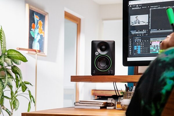 Mackie CR3.5BT Powered Studio Monitors, Pair, Action Position Back