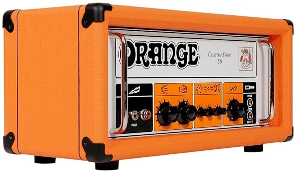 Orange CS50 Custom Shop Guitar Amplifier Head (50 Watts), Left