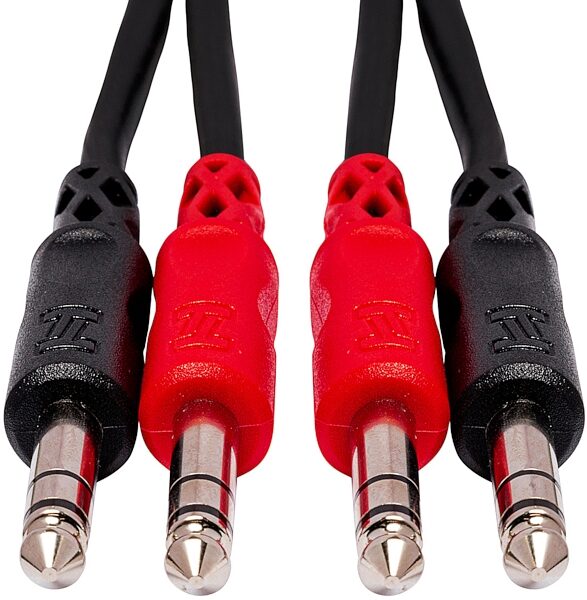 Hosa CSS200 Series Dual 1/4" TRS to TRS Interconnect Cable, 4 meter, CSS-204, Detail