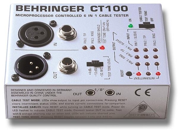Behringer CT100 Cable Tester, Main