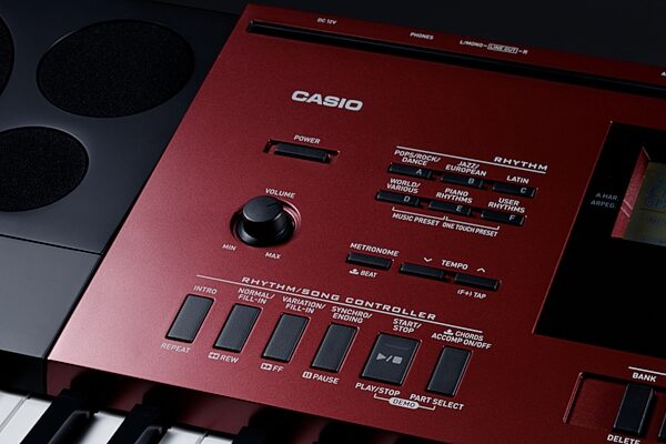 Casio CTK-6250 Portable Digital Keyboard, Angled Control Panel