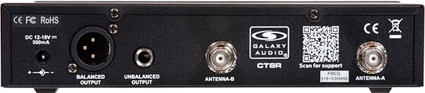 Galaxy Audio CTSR/85GTR Guitar/Bass Wireless System, View