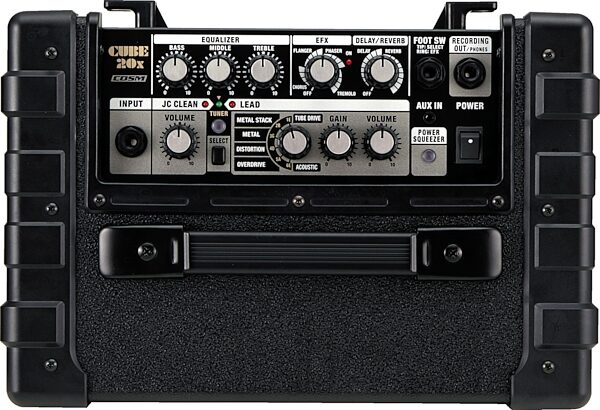 Roland Cube 20X Guitar Combo Amplifier (20 Watts, 1x8 in.), Panel