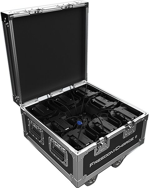 Chauvet DJ Freedom Charge 8 Road Case and Charger, New, Action Position Back
