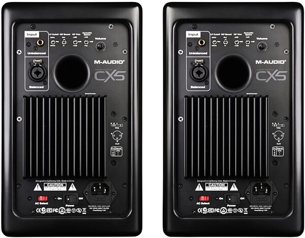 M-Audio CX5 Studiophile Studio Monitor, Rear