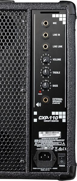 Laney Concept CXP-110 Powered Stage Monitor (130 Watts, 1x10"), Warehouse Resealed, Detail Control Panel