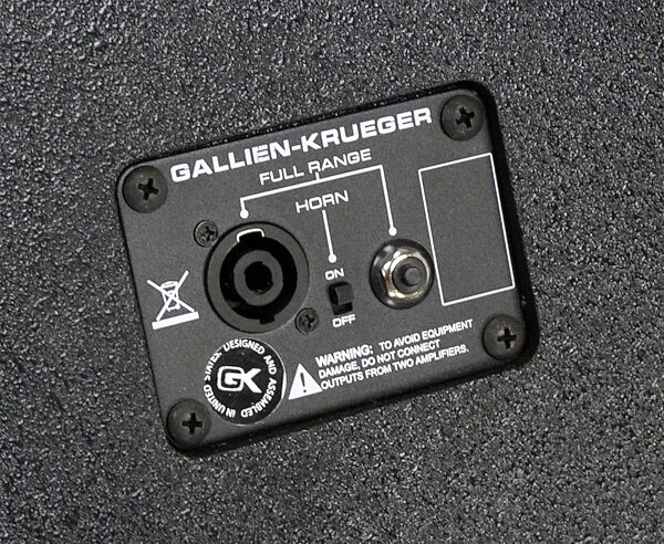 Gallien-Krueger CX 210 Bass Speaker Cabinet (400 Watts, 2x10"), 8 Ohms, Detail Back