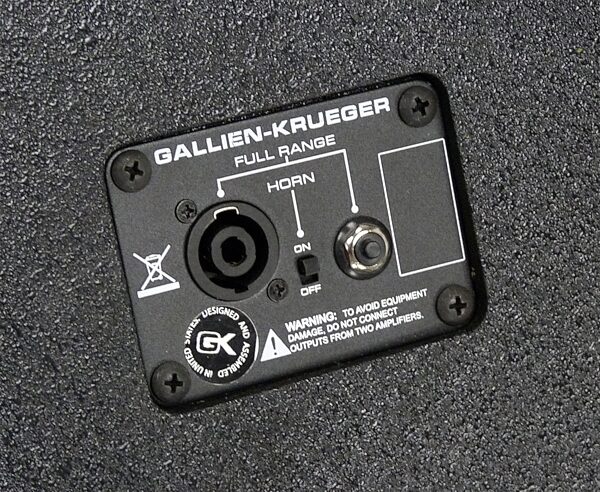 Gallien-Krueger CX 210 Bass Speaker Cabinet (400 Watts, 2x10"), 8 Ohms, Action Position Back