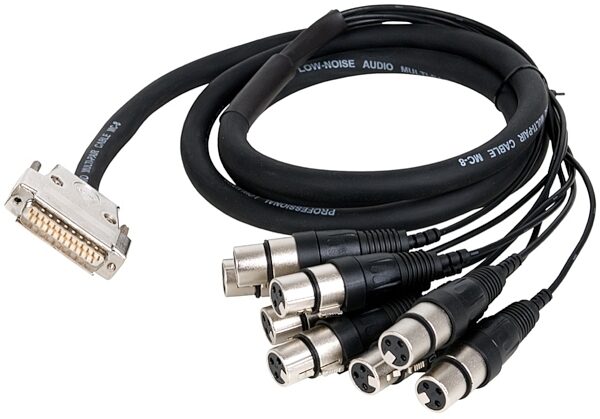 Cymatic uTrack24 DB25 to 8XLR Cable Set (Pack of 6 Snakes), Main