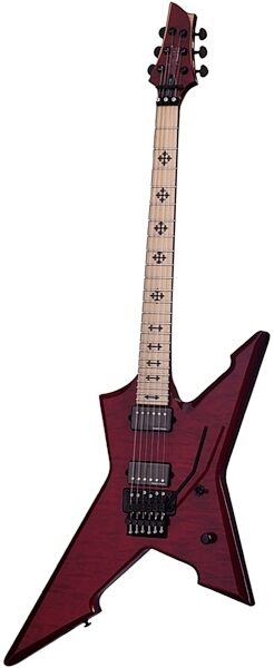 Schecter Jeff Loomis Cygnus Electric Guitar, See-Thru Cherry