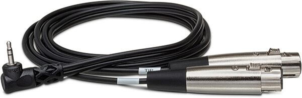 Hosa 1/8" to Dual XLR Female Stereo Breakout Cable, 1 foot, Action Position Back