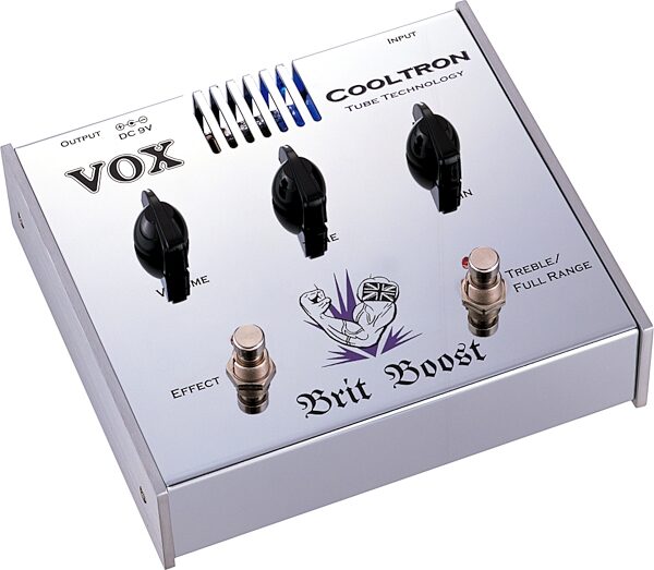 Vox Brit Boost Cooltron Distortion Pedal, Angle