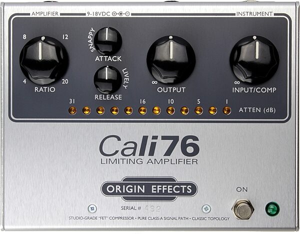 Origin Effects Cali76-TX Reissue FET Compressor Pedal, Action Position Back