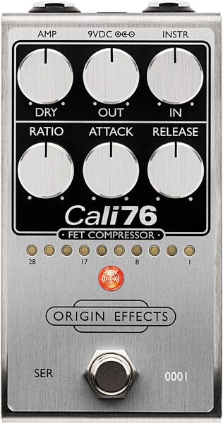 Origin Effects Cali76 V2 FET Compressor Pedal, Original Silver, Warehouse Resealed, Main