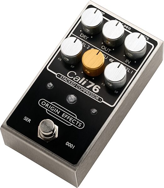 Origin Effects Cali76 Stacked Compressor Pedal, Black, nolabel